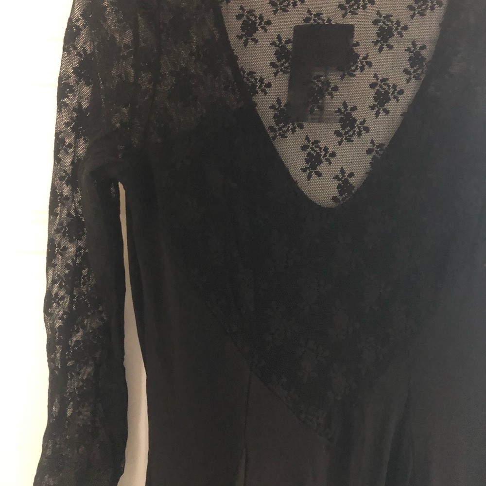 Black mini dress